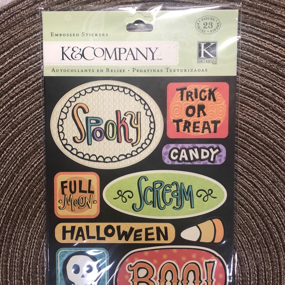 K&Company Halloween Embossed Stickers